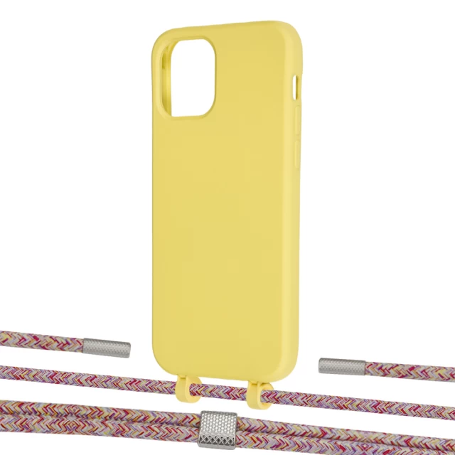 Чехол Upex Alter Eyelets for iPhone 12 | 12 Pro Daffodil with Twine Mulberry and Fausset Silver (UP107686)