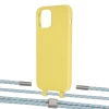 Чохол Upex Alter Eyelets for iPhone 12 | 12 Pro Daffodil with Twine Turquoise and Fausset Silver (UP107690)