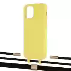 Чохол Upex Alter Eyelets for iPhone 12 | 12 Pro Daffodil with Twine Black  and Fausset Gold (UP107693)