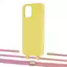 Чохол Upex Alter Eyelets for iPhone 12 | 12 Pro Daffodil with Twine Coral and Fausset Gold (UP107696)