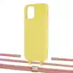 Чохол Upex Alter Eyelets for iPhone 12 | 12 Pro Daffodil with Twine Cantaloupe and Fausset Gold (UP107698)