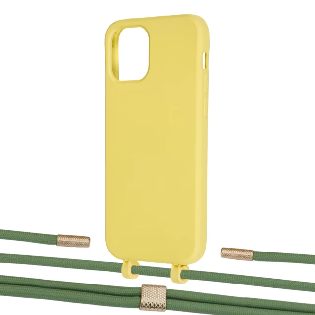 Чохол Upex Alter Eyelets for iPhone 12 | 12 Pro Daffodil with Twine Mint and Fausset Gold (UP107702)