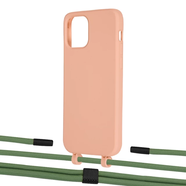 Чехол Upex Alter Eyelets for iPhone 12 | 12 Pro Tangerine with Twine Mint and Fausset Matte Black (UP107719)