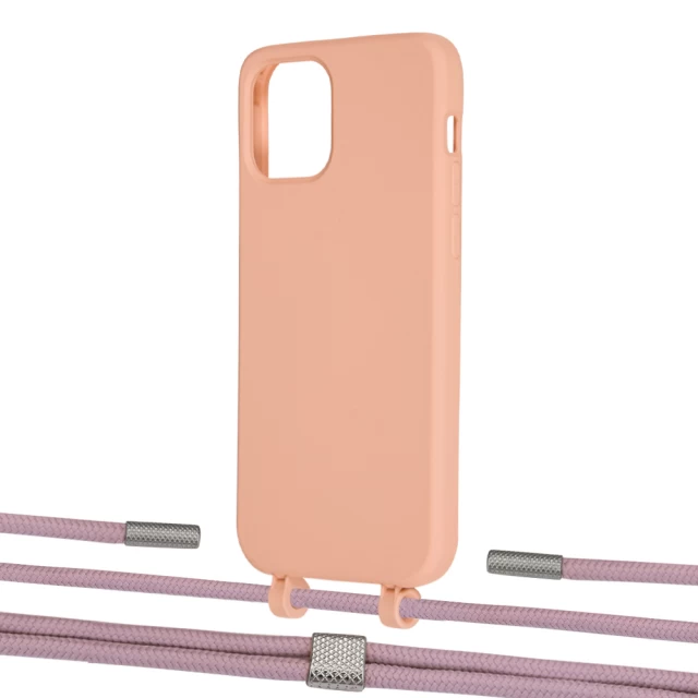 Чохол Upex Alter Eyelets for iPhone 12 | 12 Pro Tangerine with Twine Rose Gold and Fausset Silver (UP107729)