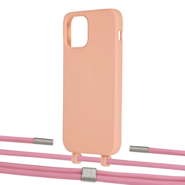 Чехол Upex Alter Eyelets for iPhone 12 | 12 Pro Tangerine with Twine Coral and Fausset Silver (UP107730)