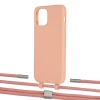 Чохол Upex Alter Eyelets for iPhone 12 | 12 Pro Tangerine with Twine Cantaloupe and Fausset Silver (UP107732)