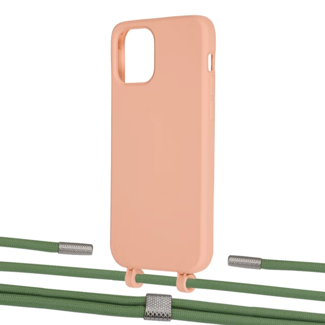 Чехол Upex Alter Eyelets for iPhone 12 | 12 Pro Tangerine with Twine Mint and Fausset Silver (UP107736)