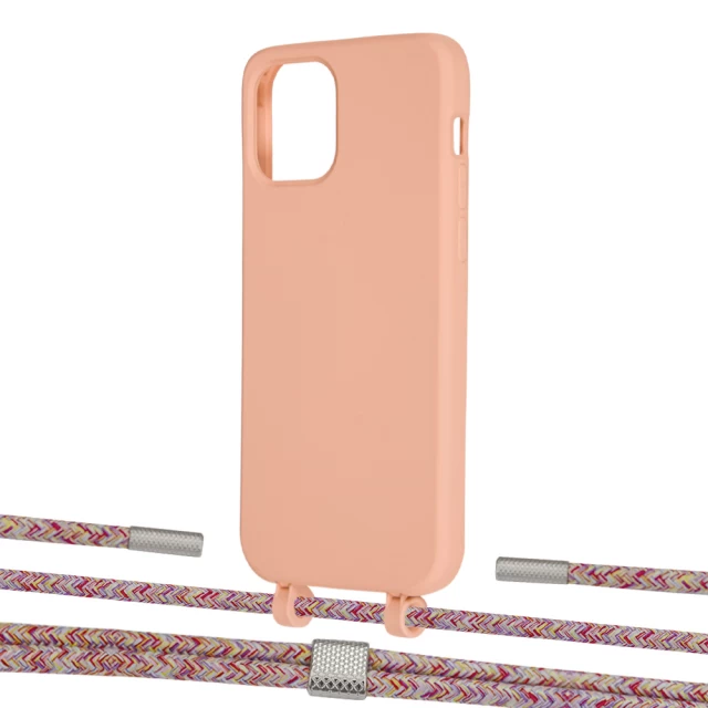 Чехол Upex Alter Eyelets for iPhone 12 | 12 Pro Tangerine with Twine Mulberry and Fausset Silver (UP107737)
