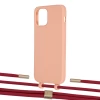 Чехол Upex Alter Eyelets for iPhone 12 | 12 Pro Tangerine with Twine Red and Fausset Gold (UP107748)
