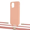 Чехол Upex Alter Eyelets for iPhone 12 | 12 Pro Tangerine with Twine Cantaloupe and Fausset Gold (UP107749)