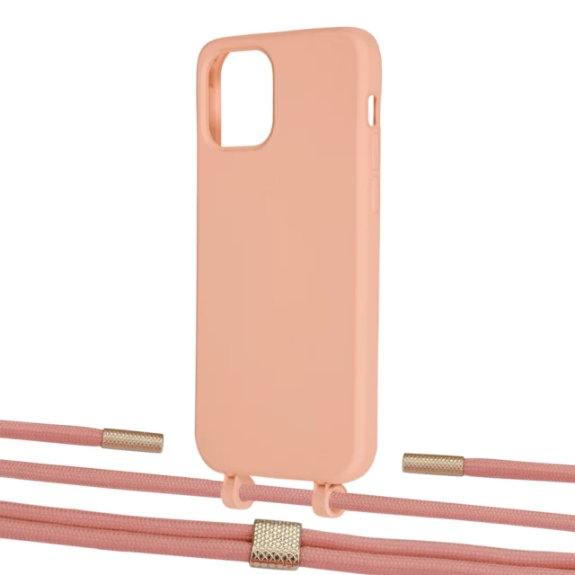Чохол Upex Alter Eyelets for iPhone 12 | 12 Pro Tangerine with Twine Cantaloupe and Fausset Gold (UP107749)
