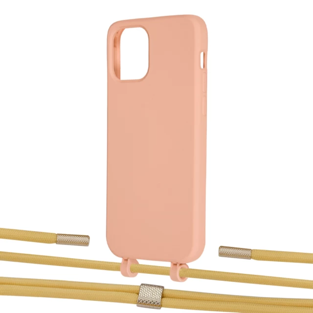 Чехол Upex Alter Eyelets for iPhone 12 | 12 Pro Tangerine with Twine Sunflower and Fausset Gold (UP107750)