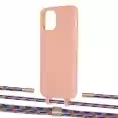 Чохол Upex Alter Eyelets for iPhone 12 | 12 Pro Tangerine with Twine Blue Sunset and Fausset Gold (UP107757)