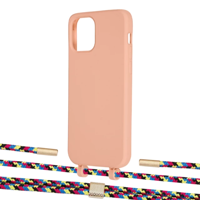 Чохол Upex Alter Eyelets for iPhone 12 | 12 Pro Tangerine with Twine Critical Camouflage and Fausset Gold (UP107760)