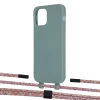 Чохол Upex Alter Eyelets for iPhone 12 | 12 Pro Basil with Twine Mulberry and Fausset Matte Black (UP107771)