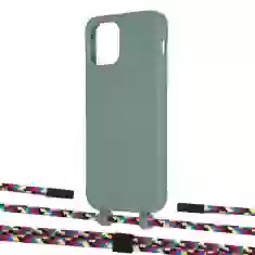 Чехол Upex Alter Eyelets for iPhone 12 | 12 Pro Basil with Twine Critical Camouflage and Fausset Matte Black (UP107777)