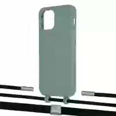 Чехол Upex Alter Eyelets for iPhone 12 | 12 Pro Basil with Twine Black  and Fausset Silver (UP107778)