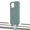 Чехол Upex Alter Eyelets for iPhone 12 | 12 Pro Basil with Twine Gray and Fausset Silver (UP107786)