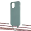 Чехол Upex Alter Eyelets for iPhone 12 | 12 Pro Basil with Twine Mulberry and Fausset Silver (UP107788)