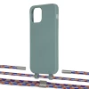 Чехол Upex Alter Eyelets for iPhone 12 | 12 Pro Basil with Twine Blue Sunset and Fausset Silver (UP107791)