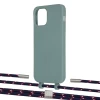 Чехол Upex Alter Eyelets for iPhone 12 | 12 Pro Basil with Twine Blue Marine and Fausset Silver (UP107793)