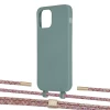 Чохол Upex Alter Eyelets for iPhone 12 | 12 Pro Basil with Twine Mulberry and Fausset Gold (UP107805)