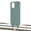 Чехол Upex Alter Eyelets for iPhone 12 | 12 Pro Basil with Twine Copper and Fausset Gold (UP107807)