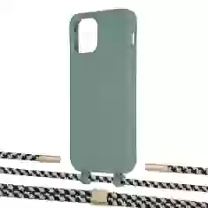 Чохол Upex Alter Eyelets for iPhone 12 | 12 Pro Basil with Twine Copper and Fausset Gold (UP107807)