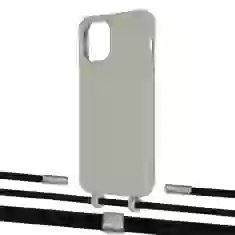 Чохол Upex Alter Eyelets for iPhone 12 | 12 Pro Anchor with Twine Black  and Fausset Silver (UP107829)