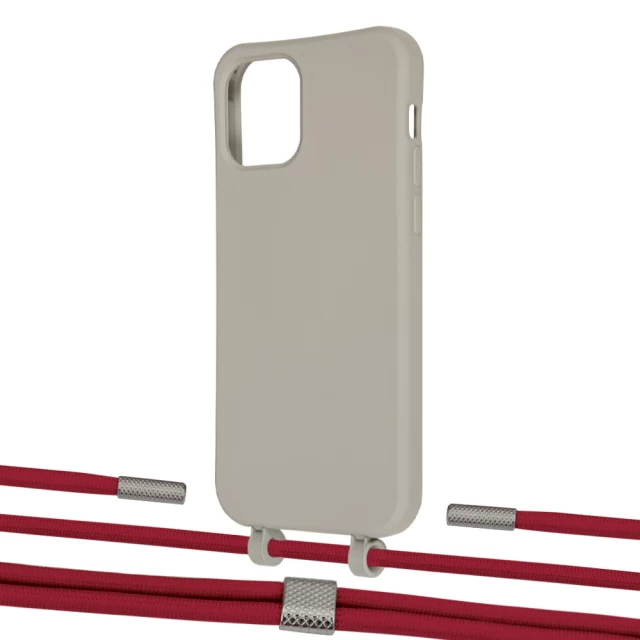 Чохол Upex Alter Eyelets for iPhone 12 | 12 Pro Anchor with Twine Red and Fausset Silver (UP107833)
