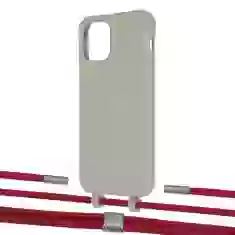 Чехол Upex Alter Eyelets for iPhone 12 | 12 Pro Anchor with Twine Red and Fausset Silver (UP107833)