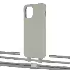 Чохол Upex Alter Eyelets for iPhone 12 | 12 Pro Anchor with Twine Gray and Fausset Silver (UP107837)