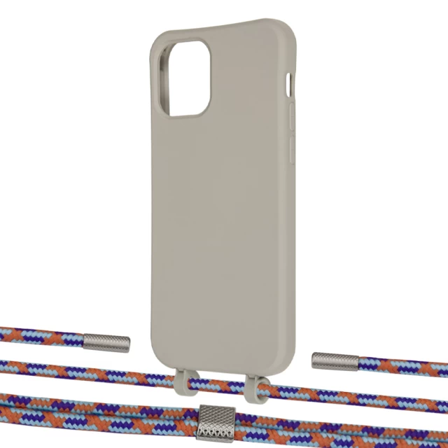 Чехол Upex Alter Eyelets for iPhone 12 | 12 Pro Anchor with Twine Blue Sunset and Fausset Silver (UP107842)