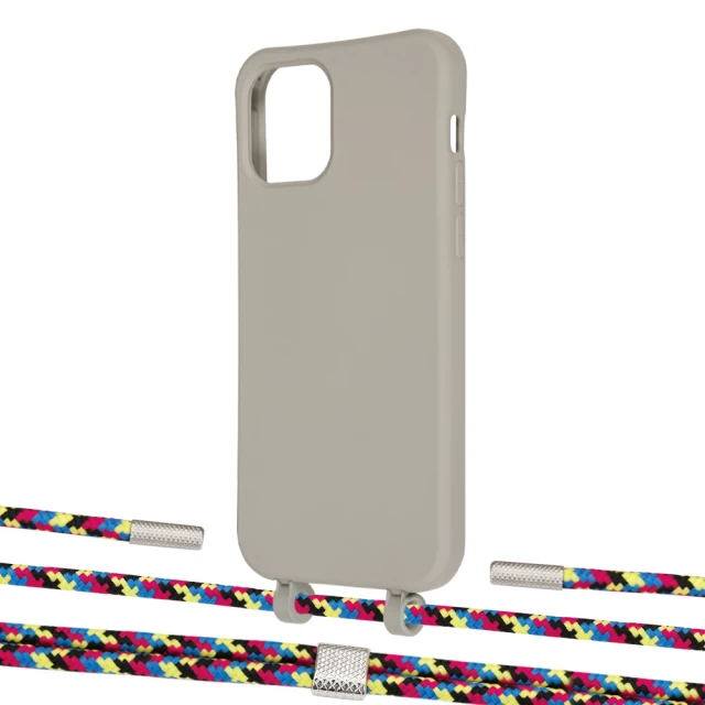 Чехол Upex Alter Eyelets for iPhone 12 | 12 Pro Anchor with Twine Critical Camouflage and Fausset Silver (UP107845)