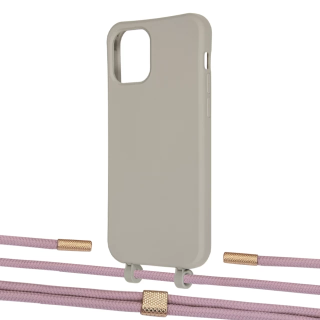 Чохол Upex Alter Eyelets for iPhone 12 | 12 Pro Anchor with Twine Rose Gold and Fausset Gold (UP107848)