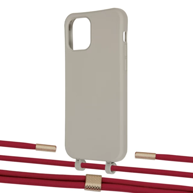 Чехол Upex Alter Eyelets for iPhone 12 | 12 Pro Anchor with Twine Red and Fausset Gold (UP107850)