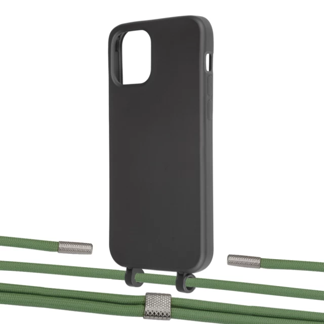 Чехол Upex Alter Eyelets for iPhone 12 Pro Max Onyx with Twine Mint and Fausset Silver (UP107889)