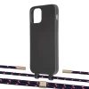 Чехол Upex Alter Eyelets for iPhone 12 Pro Max Onyx with Twine Blue Marine and Fausset Gold (UP107912)