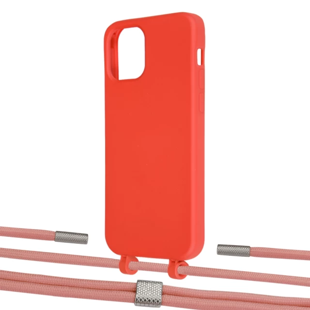 Чехол Upex Alter Eyelets for iPhone 12 Pro Max Red with Twine Cantaloupe and Fausset Silver (UP107936)