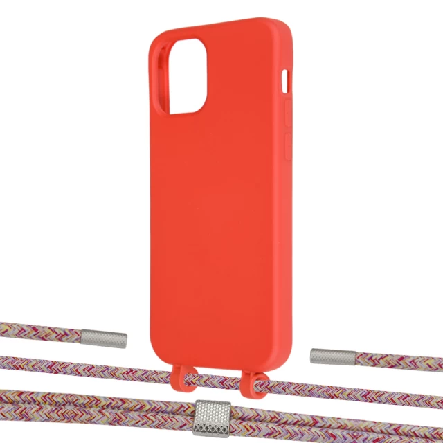 Чехол Upex Alter Eyelets for iPhone 12 Pro Max Red with Twine Mulberry and Fausset Silver (UP107941)