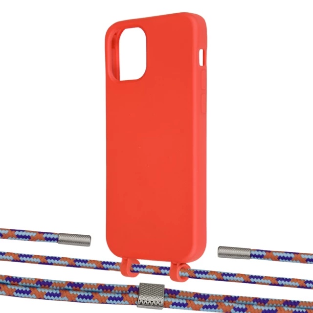 Чехол Upex Alter Eyelets for iPhone 12 Pro Max Red with Twine Blue Sunset and Fausset Silver (UP107944)