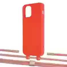 Чохол Upex Alter Eyelets for iPhone 12 Pro Max Red with Twine Cantaloupe and Fausset Gold (UP107953)