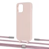 Чехол Upex Alter Eyelets for iPhone 12 Pro Max Crepe with Twine Rose Gold and Fausset Silver (UP107984)
