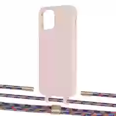 Чохол Upex Alter Eyelets for iPhone 12 Pro Max Crepe with Twine Blue Sunset and Fausset Gold (UP108012)