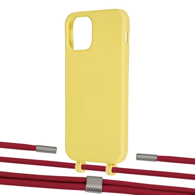 Чохол Upex Alter Eyelets for iPhone 12 Pro Max Daffodil with Twine Red and Fausset Silver (UP108037)