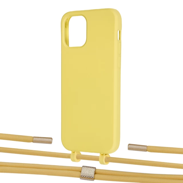 Чехол Upex Alter Eyelets for iPhone 12 Pro Max Daffodil with Twine Sunflower and Fausset Gold (UP108056)