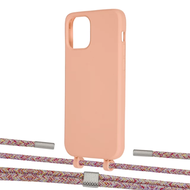 Чохол Upex Alter Eyelets for iPhone 12 Pro Max Tangerine with Twine Mulberry and Fausset Silver (UP108094)