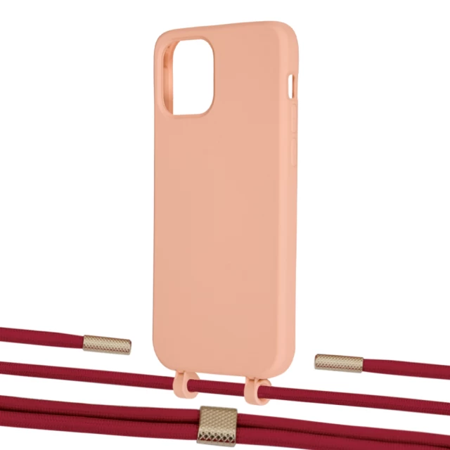 Чехол Upex Alter Eyelets for iPhone 12 Pro Max Tangerine with Twine Red and Fausset Gold (UP108105)