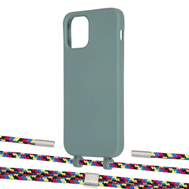 Чехол Upex Alter Eyelets for iPhone 12 Pro Max Basil with Twine Critical Camouflage and Fausset Silver (UP108151)