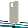 Чехол Upex Alter Eyelets for iPhone 12 Pro Max Anchor with Twine Cyan and Fausset Matte Black (UP108180)